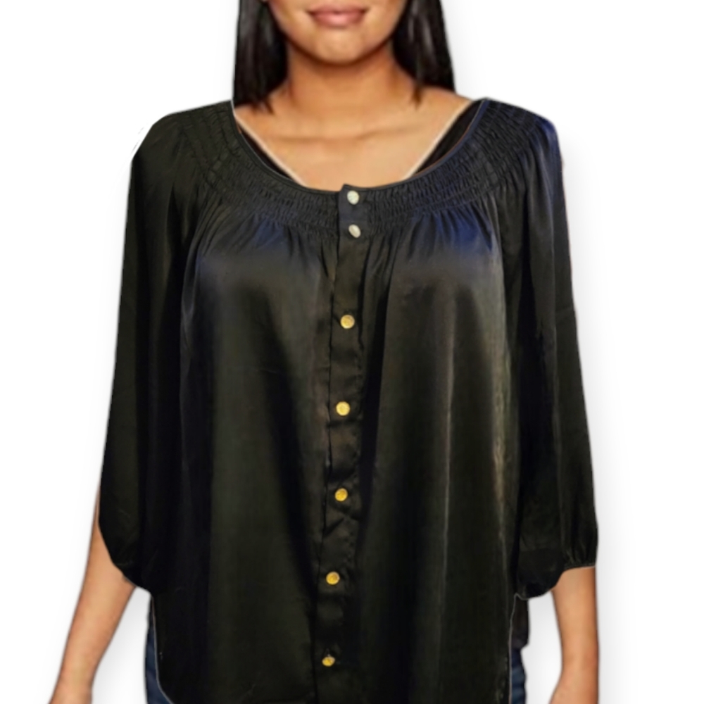 Plus Size Black Top